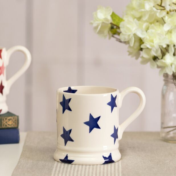 Emma Bridgewater Blue Star Half Pint Mug