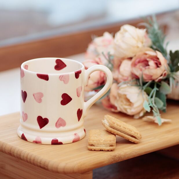 Emma Bridgewater Pink Hearts Half Pint Mug
