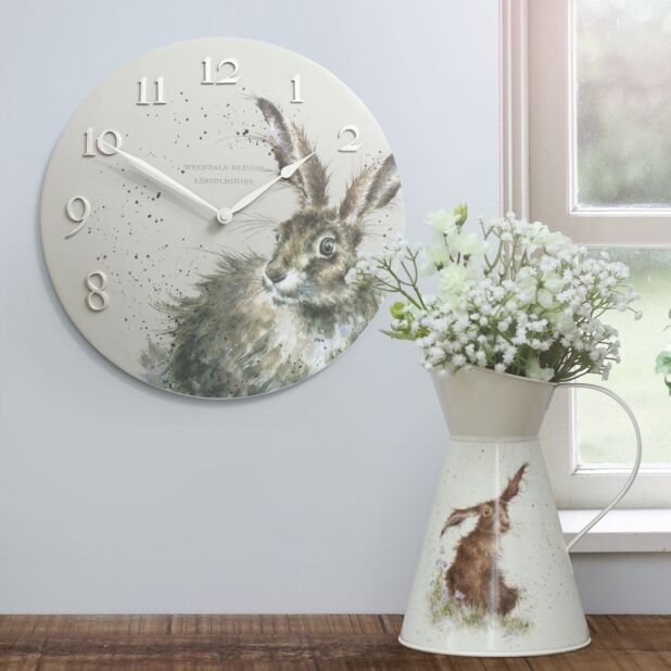 Wrendale Designs Hare Wall Clock