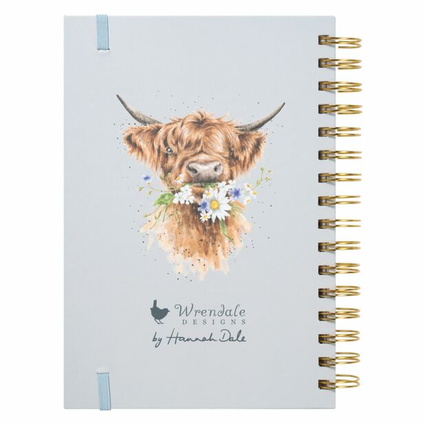 Wrendale Designs ‘Highland Wishes’ Cow Spiral Bound A5 Notebook